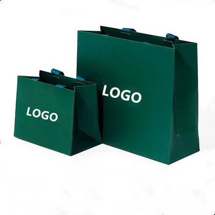 Eco-friendly Classic Luxury Art Paper Gift Bags with Recycled Materials Custom Logo Ribbon Handle for Candle & Craft Packaging