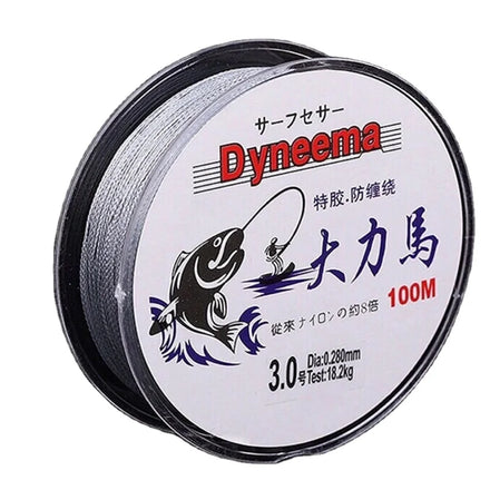 Hot Sale 6-100Lb Multifulament Braided Fishing Line 100M Pe Fishing Line 4 Strands Fishing Tackle Line
