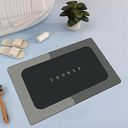 Custom Wholesale Diatomaceous Quick Dry Bathroom Mat Non Slip Diatomite Bath Mats