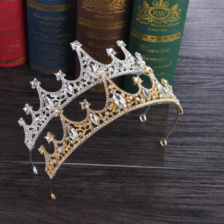 Wholesale Fashion Princess Headdress Birthday Girl Crown Crystal Rhinestone Small Tiara and Crown
