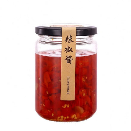 Food Grade Empty 100ml 200ml 300ml 400ml 500ml 750ml 1000ml Round Honey Jar Glass Frascos De Vidrio Glass Jars for Honey