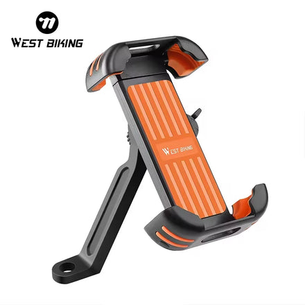 WEST BIKING Quick-Release for Bicycle Phone Stand Holder Waterproof Mobile Silicone Holder for Bike Riding Sports Entertainment