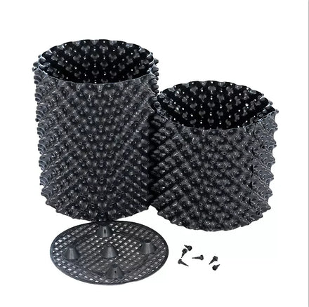 Wholesale Cheap Round PET Hydroponic Air Root Pot for Home & Garden Outdoor Fast Growth Nursery Air Pruning Tree Root Use