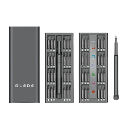 GLEDE 48-in-1 Precision Screwdriver Bit Kit for Phone Laptop Computer Repair DIY Grade Steel Handle OEM Customization Supported