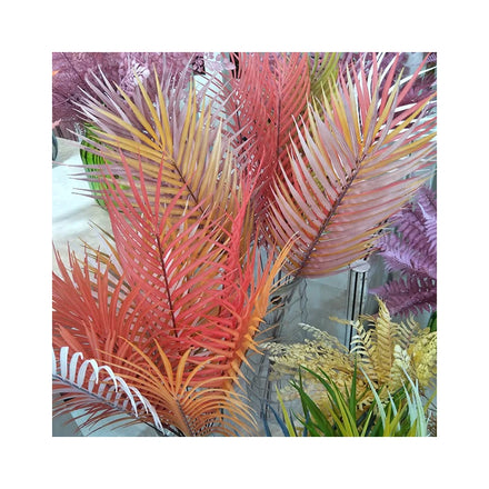 Real Touch Flowers Artificial Leaves Colorful Edition Iron Leaf
