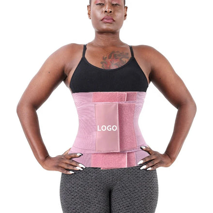 Pink Waist Trainer Girdle Plus Size 7XL Postpartum Recovery Belly Band Belt Waist Support Trainer Wrap