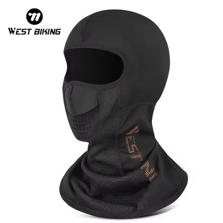 WEST BIKING Electric Heating Winter Warm Mask Riding Hiking Skiing Thermal Fleece Mask High Elastic Neck Warmer Hood