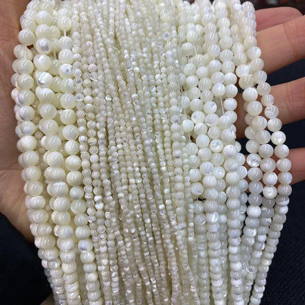 Factory Direct Sales 2/3/4/5/6mm Horseshoe Snail Round Beads for DIY New Design Natural Sea Shell Beads for Jewelry Making