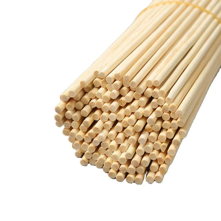 Bamboo Sticks for Tinikling Tools 4mm Diameter 50cm Length DIY Craft Bamboo Strips for Bamboo Products