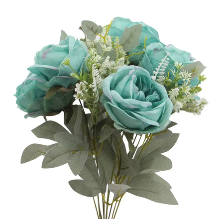 SPR Bridesmaids Bouquet Bride Holding Rose Bouquet Silk Hydrangea Wedding Supplies Flower Centerpieces Decorative Red Rose