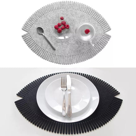 Felt Placemats Durable Material Easy-Cleaning Felt Placemats Dining Table Mats