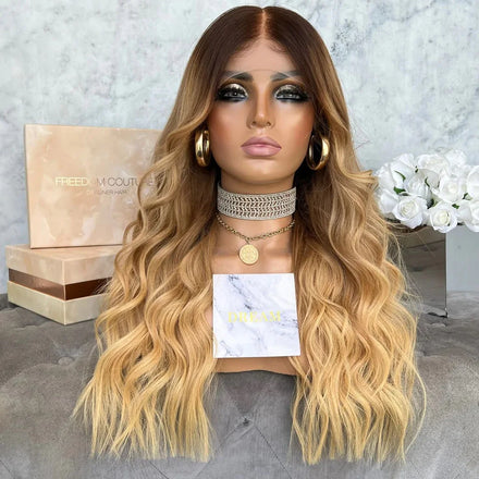 Vendors HD Lace Front Wigs Virgin European Hair Ombre Blonde Color Cuticle Aligned Glueless Lace Frontal for Women