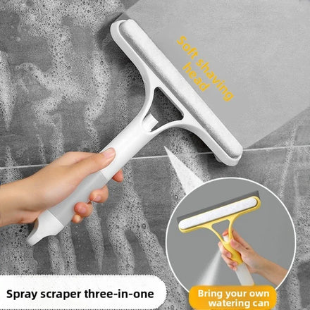 Double-Sided Window Screen Brush Cleaning Tool with Microfiber and TPR Scourer Design for Car Outdoor/Bathroom Use Box Packed