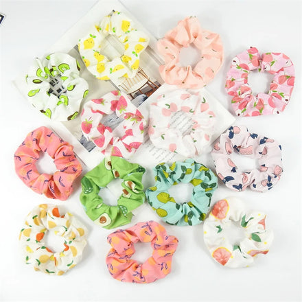 Cute Strawberry Fruit Hair Ring Band Headband for Girls Soft & Sweet INS Inspired Large Intestine Hair Band