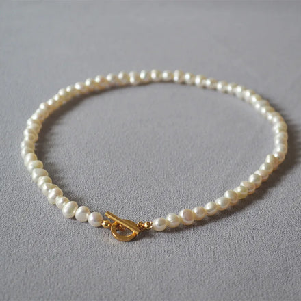 Fine Jewelry Brass Gold Plated Big Baroque Pearl Necklace with Charm Best Quality