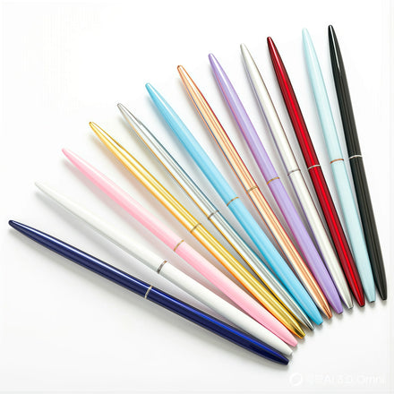Creative Stationery Metal Ballpoint Pen 1.0mm Tip Twist Black/Blue Ink Custom Logo Smooth Writing Office Supplies Gift