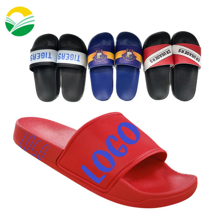 Custom Logo PVC Slide Sandal for Slippers for Men Designer OEM Printed Slipper Sandals for Winter and Spring