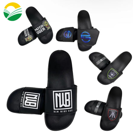 Factory Wholesale Custom Size Logo Sliders Slippers Anti-Slippery Breathable Outdoor for All Seasons-for Winter Spring Autumn