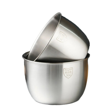 Cheap Price Polished Deep Serving Mixing Bowls Food Grade Metal Mixing Bowl Set Stainless Steel Bowl for Kitchen