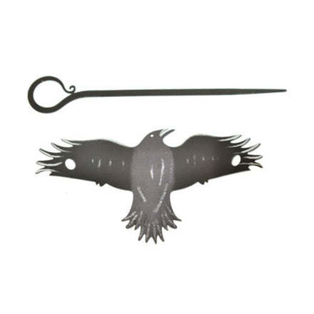 Women Hairpin with a Black Raven Crow Barrette Vintage Punk Animal Restyle Hair Clip Jewellery