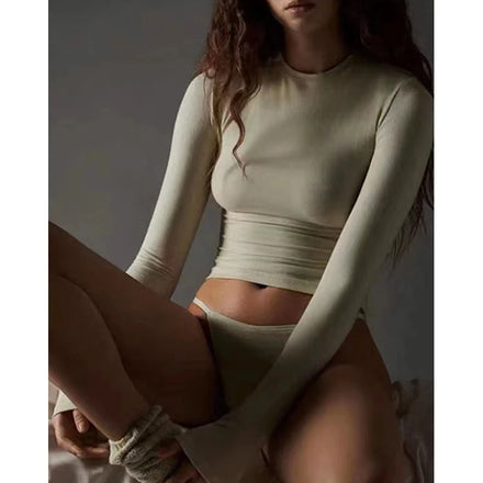 High Quality Skin-friendly Thermal Underwear Tops for Women Anti-static Thermal Tops Women Warm Winter