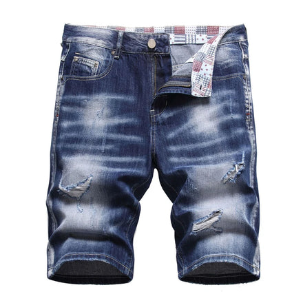 American Street Style Dark Multiple Monkeys Hanging Grinding Holes Hand Sweeping Bones Gun Flowers Cat Whiskers Jeans