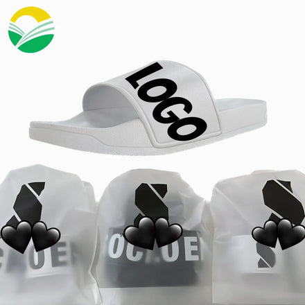 Oem Custom Logo Slides Footwear Sandal Pvc Slippers Customized Men Plain Blank Slide Slippers Custom Logo Slides With Dust Bag