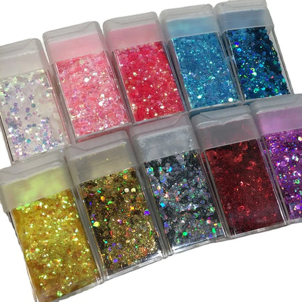 Hot Selling 4.5 oz Plastic Shaker Packing with Polyester PET Glitter Powder Dust