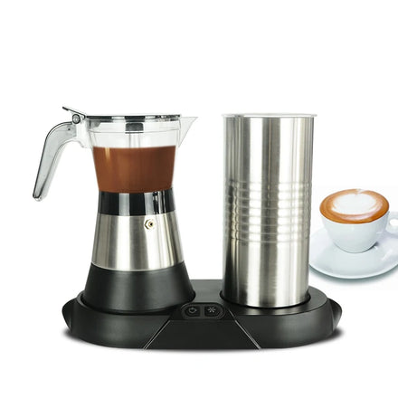 Functional Food Grade New CE Espresso Electric Milk Frother Electric Moka Pot Machine