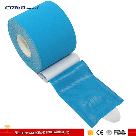 5cm*5m Nylon Kinesiology Sports Tape Black Color Lightweight Breathable Hypoallergenic Acrylic Glue Unisex Physiotherapy KT