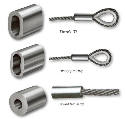 Wholesale High Quality Best Selling Zinc Plated Aluminum Ferrule and Oval Aluminum Sleeve for Wire Rope Fittings