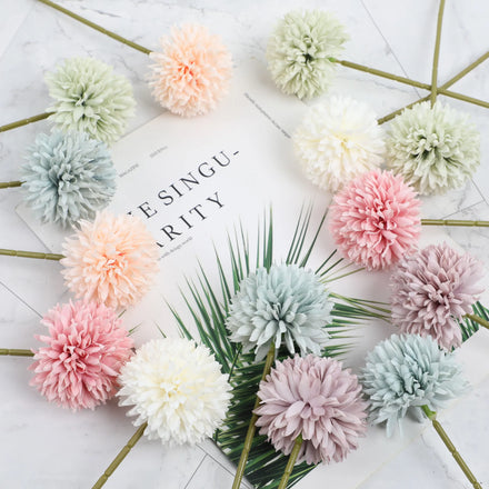 Wholesale Artificial Daisy Dandelion Flower Chrysanthemum Silk Home Table Center Piece Wedding Party Decoration
