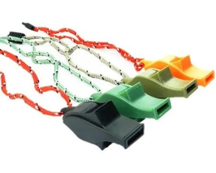Outdoor Camping Wholesale Training Referee Loud Db Animal Survive Emergency Survival Whistle with Reflecting Lanyard