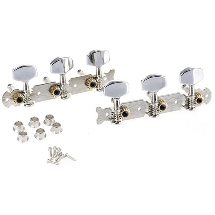 3 on a Plate Acoustic Guitar String Tuning Pegs Keys Tuners Set Guitar Machine Heads