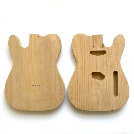 Wholesale 2Piece Unfinished Alder Solid Blank Electric Guitar Bodies Barrel TL Guitar Body for DIY Guitar Kits