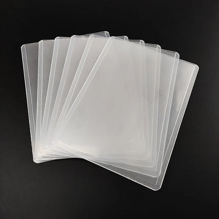Wholesale 100 Pcs / Pack Soft Clear PP Business Card Sleeves Customizable
