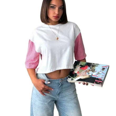 KY Tshirt Cotton 200gsm Patchwork SHort Sleeve Tshirt Personnalisé Coton
