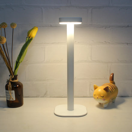 USB Rechargeable LED Desk Light Warm White Aluminum 4400mAH Powerful Battery Touch Switch Control Modern for Study Reading Lamps
