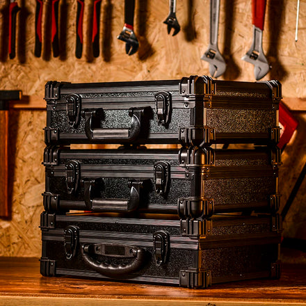 For Portable Lightweight High Quality Hand Tool Case Box Pre-cut Foam Stackable Shockproof Aluminum for OEM ODM Support