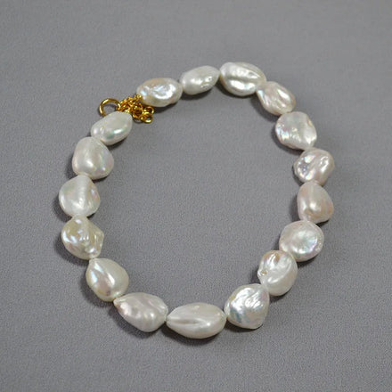 Fine Jewelry Necklaces Luxury Natural Big Irregular Baroque Pearls Necklace for Women