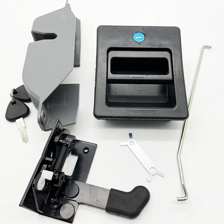 Cab Door Lock Assembly with Inner Outer Handle Excavator Parts for EC210B EC240B EC290B EC360 XG225