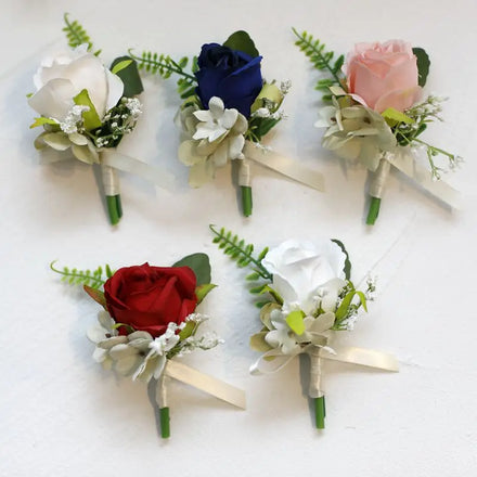 A-1281 Wholesale Wedding Artificial Wrist Corsage Flower Silk Bridesmaid Rose Wrist Flower for Wedding