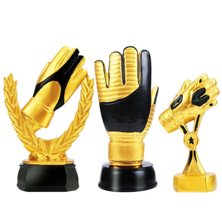 Qatar World Soccer Football Trophy Cup Resin GOALKEEPER Golden Hands Award Cup Trophy Award Fans Souvenirs Cup
