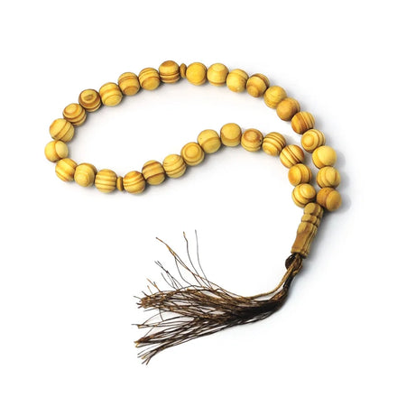 Wholesale 33 Pcs 99 Pcs Indonesia Tasbiha Islamic Muslim 12mm Prayer Beads Natural Wood Beads Bracelet