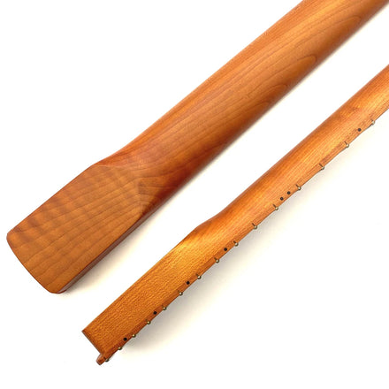 Wholesale 22 Frets Stain Canadian Roasted Maple Replacement ST Electric Guitar Necks with Bone Nut for Electric Guitar Building
