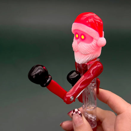 Christmas Gifts Fun Ball Pen Children Novelty Stress Relief Gift Talking Boxing Sparring Toy Neutral Ballpoint Pen with Light