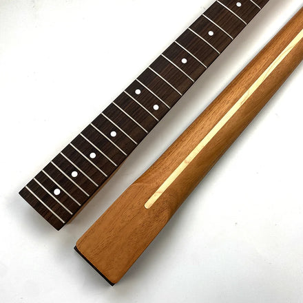 New 22 Frets Clear Satin Electric Guitar Neck TL Mahogany Guitar Neck with Rosewood Fretboard and Maple Strip