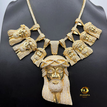 Iced Out Jewelry Pass Diamond Tester Moissanite Big Jesus Pendant S925 Custom Pendant Hiphop Jewelry