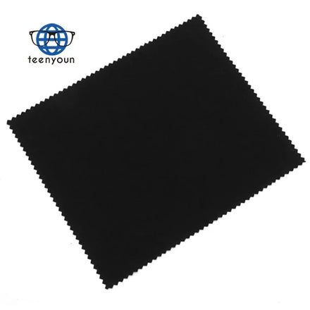 Teenyoun Sunglasses Accessory Cleaner Clothes Black Custom Logo Microfiber Sunglasses Cleaning Cloth
