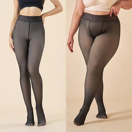 Winter Warm Women's Seamless Translucent Sheer Thick Winter Warm Leggings Fashion Winter Thick Thermal Pantyhose / Tights